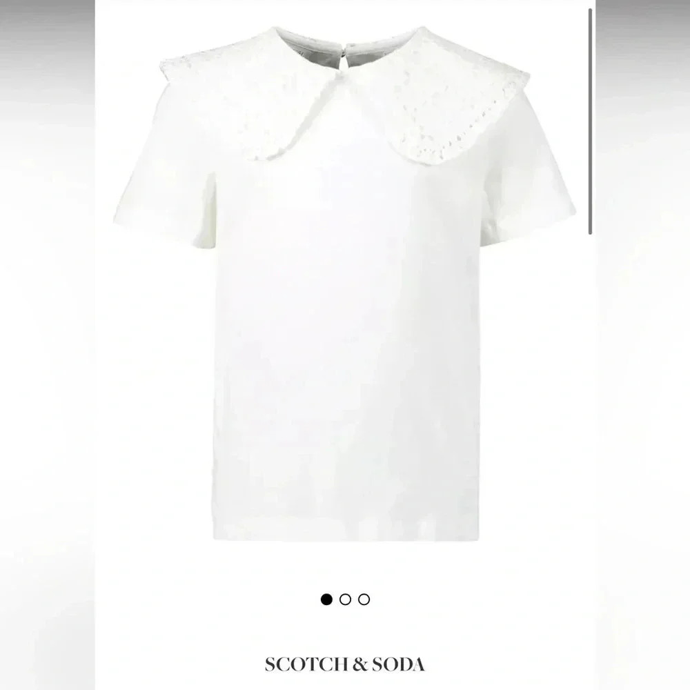 NWT Scotch and Soda Eyelet Collared Blouse Size 10/140